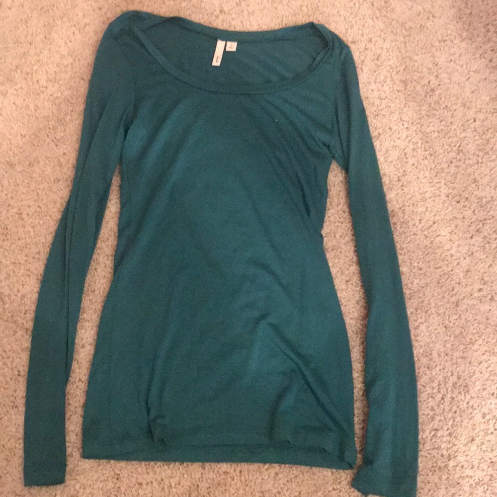 Teal long sleeve shirt